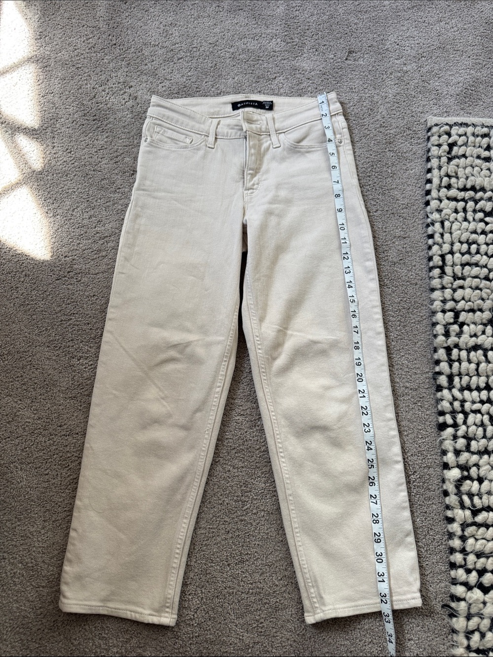 Athleta 2P stretch jean capris